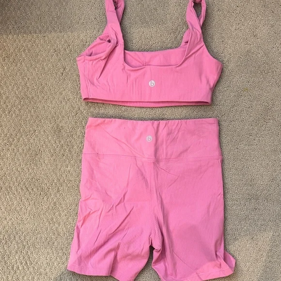 Cotton On Pink Ribbed Set - Picture 2 of 2